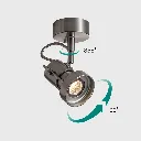 Brisa Bauhaus Silver Pivot Adjustable Spotlight1.webp