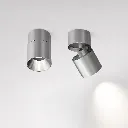 Brisa Bauhaus Silver Cylinder Adjustable Spotlight3.webp
