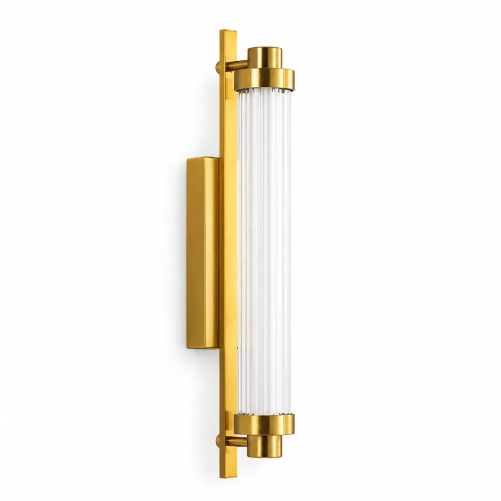 Aster Ribbed Glass Wall Sconce1.webp