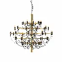Haven 50-Light Gold Modern Chandelier.webp