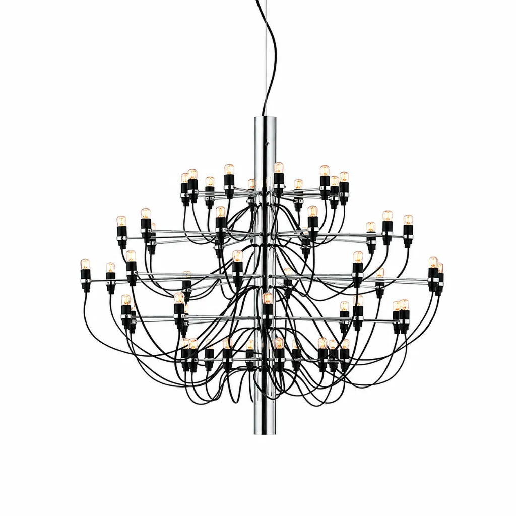 Haven 50-Light Chrome Modern Chandelier.webp