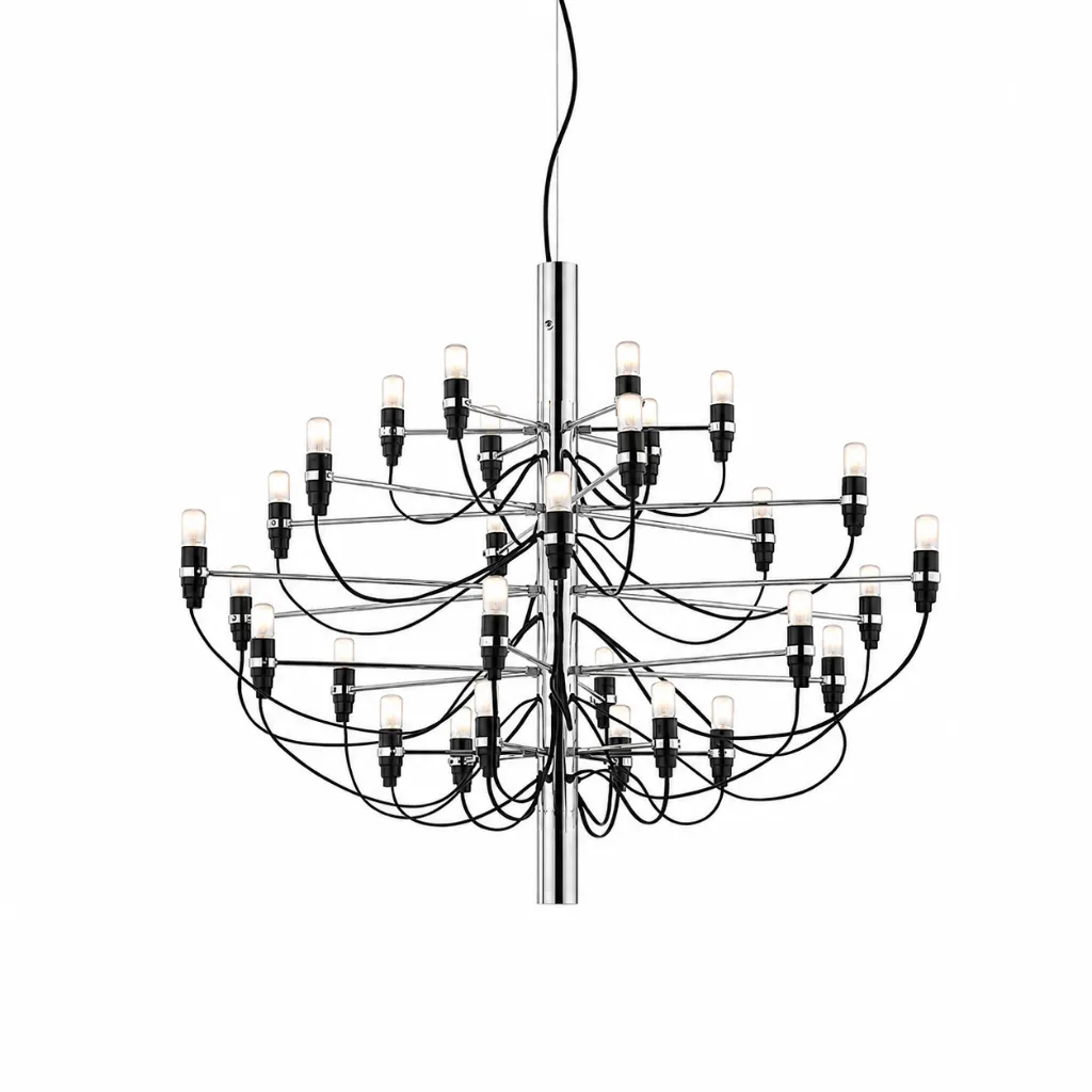 Haven 30-Light Chrome Modern Chandelier.webp