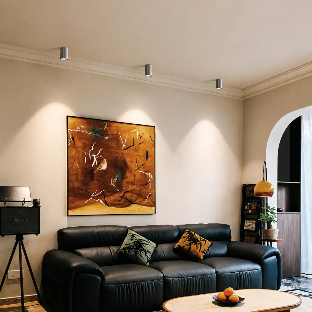 Brisa Bauhaus Silver Cylinder Spotlight