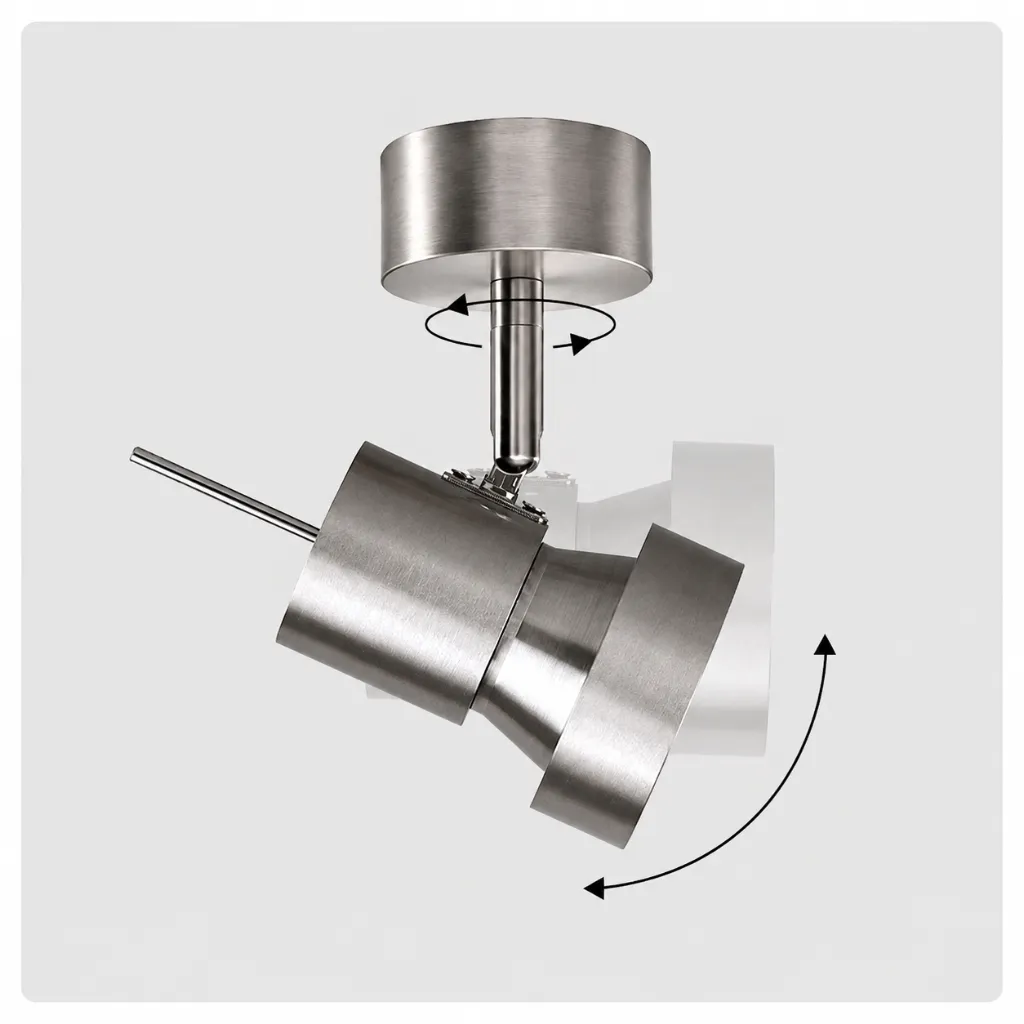 Brisa Bauhaus Silver Adjustable Spotlight3.webp