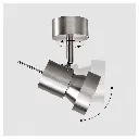 Brisa Bauhaus Silver Adjustable Spotlight3.webp