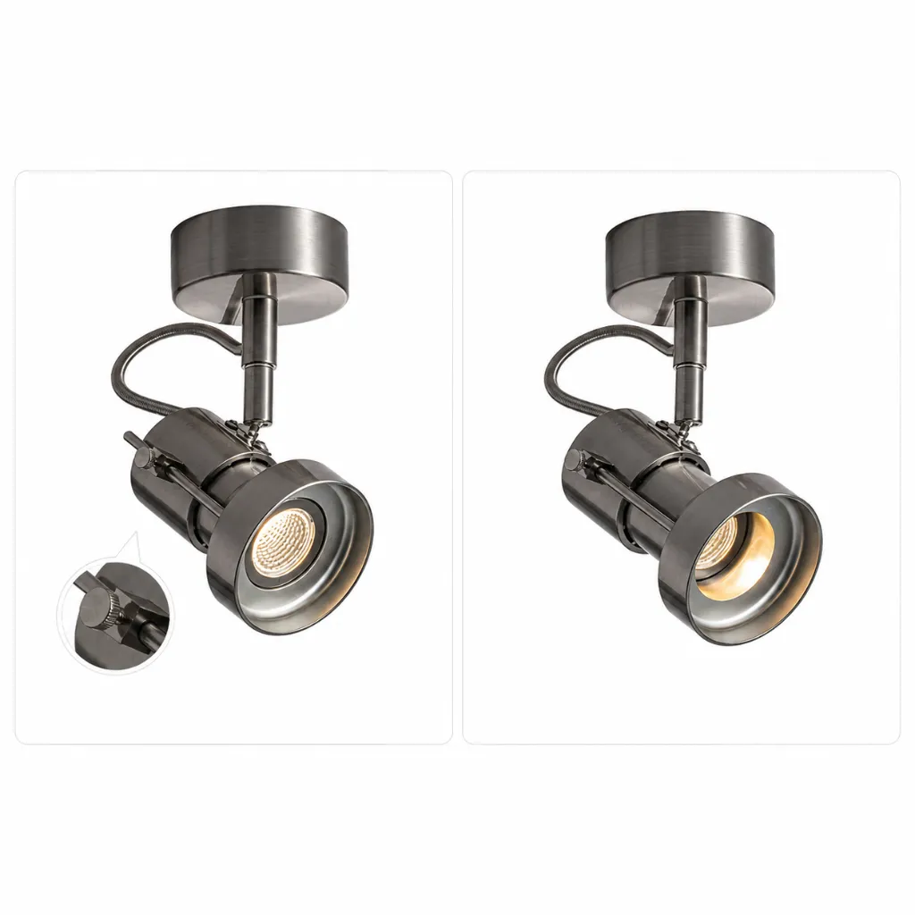 Brisa Bauhaus Silver Pivot Adjustable Spotlight3.webp