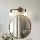 Vintage Solid Copper 2-Light Double Arm Wall Sconce