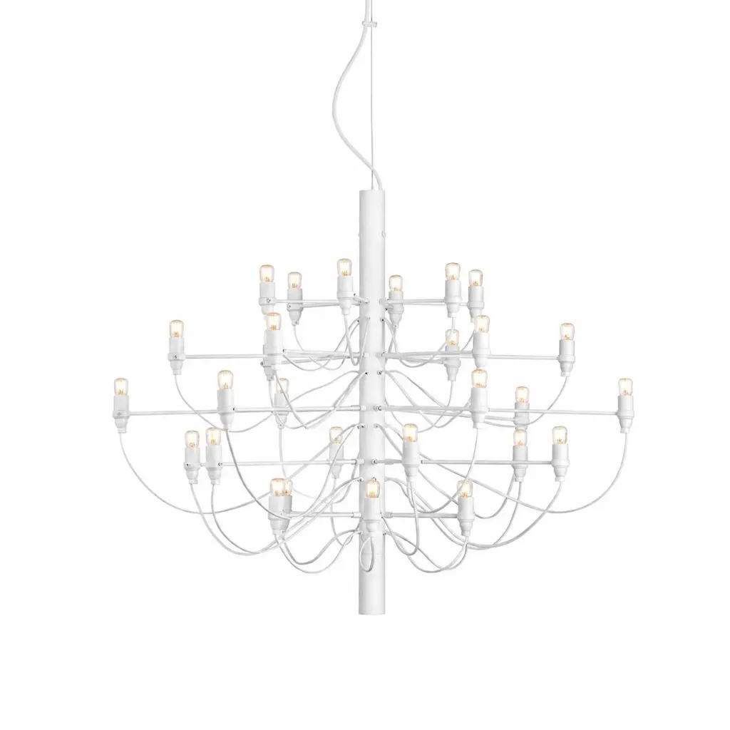 Haven 30-Light Modern Chandelier (White)