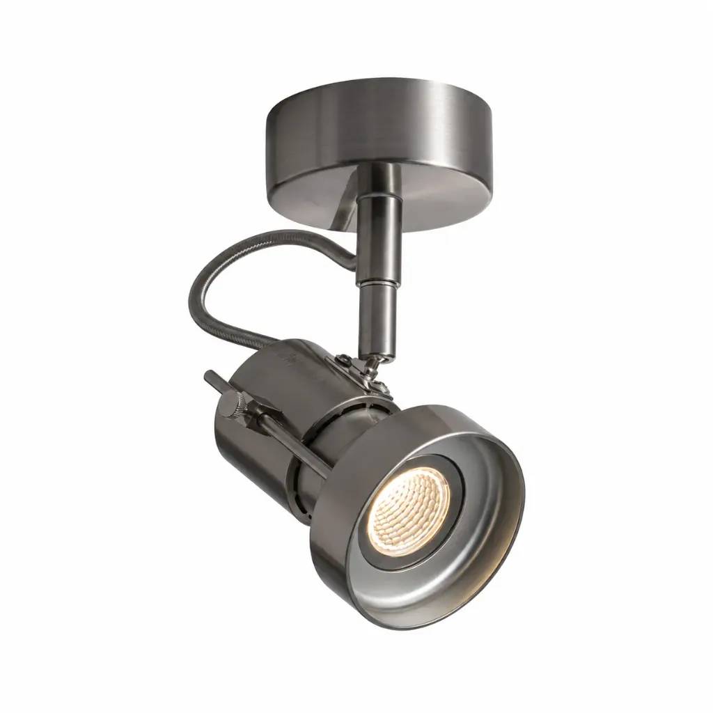 Brisa Bauhaus Silver Pivot Adjustable Spotlight