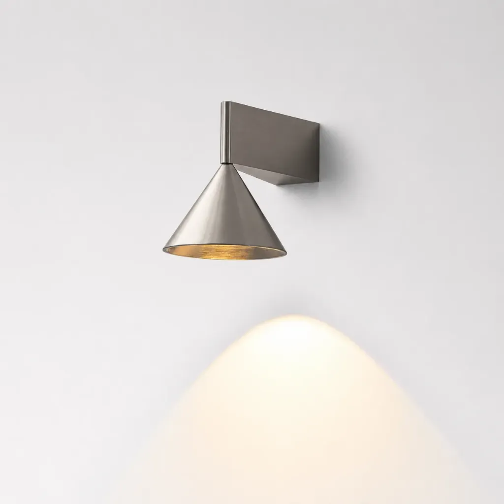 Brisa Bauhaus Metal Cone Wall Sconce