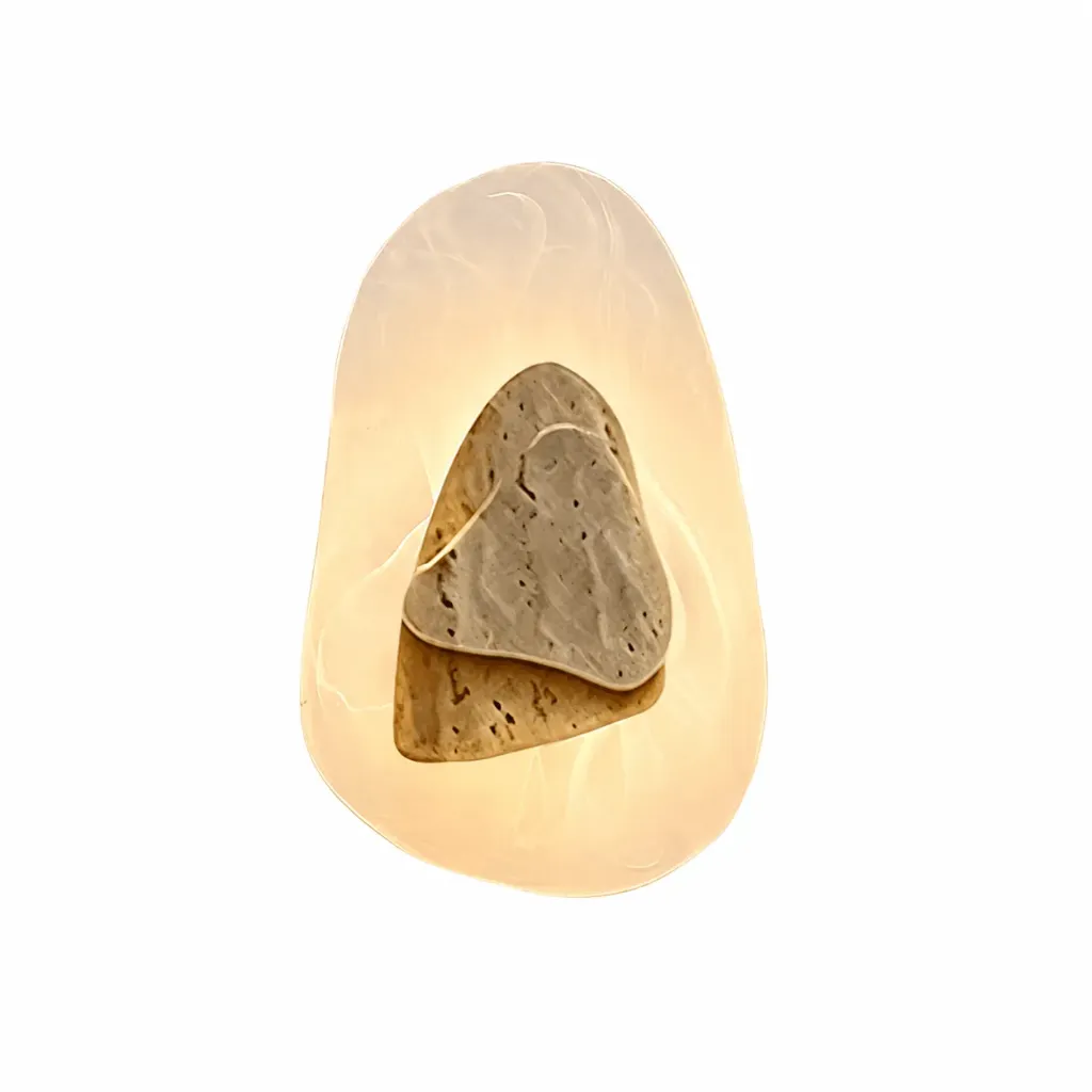 Trav Oval Smoked Glass Halo Wall Sconce
